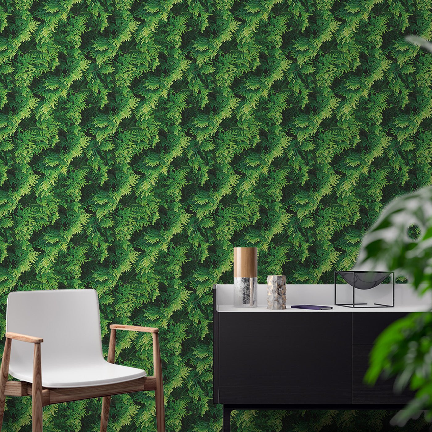 Floral & Leaves Wallpaper WAL1809-F