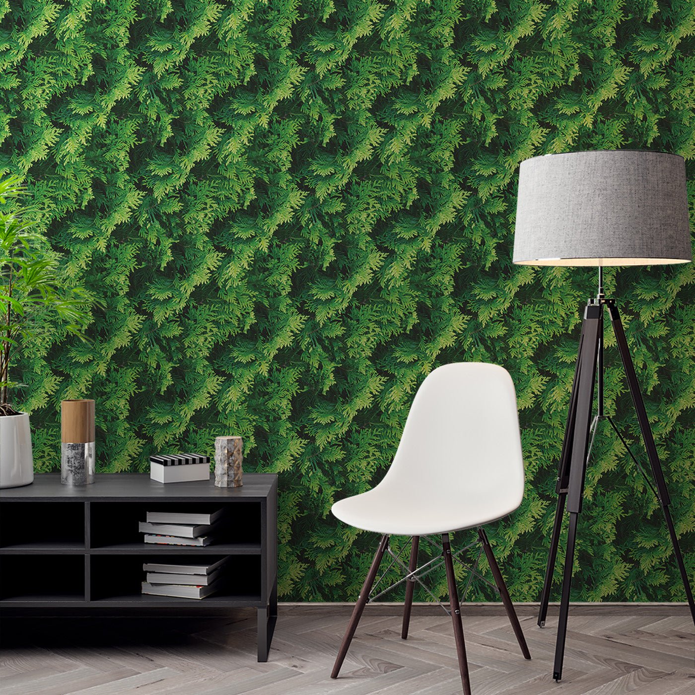 Floral & Leaves Wallpaper WAL1809-F