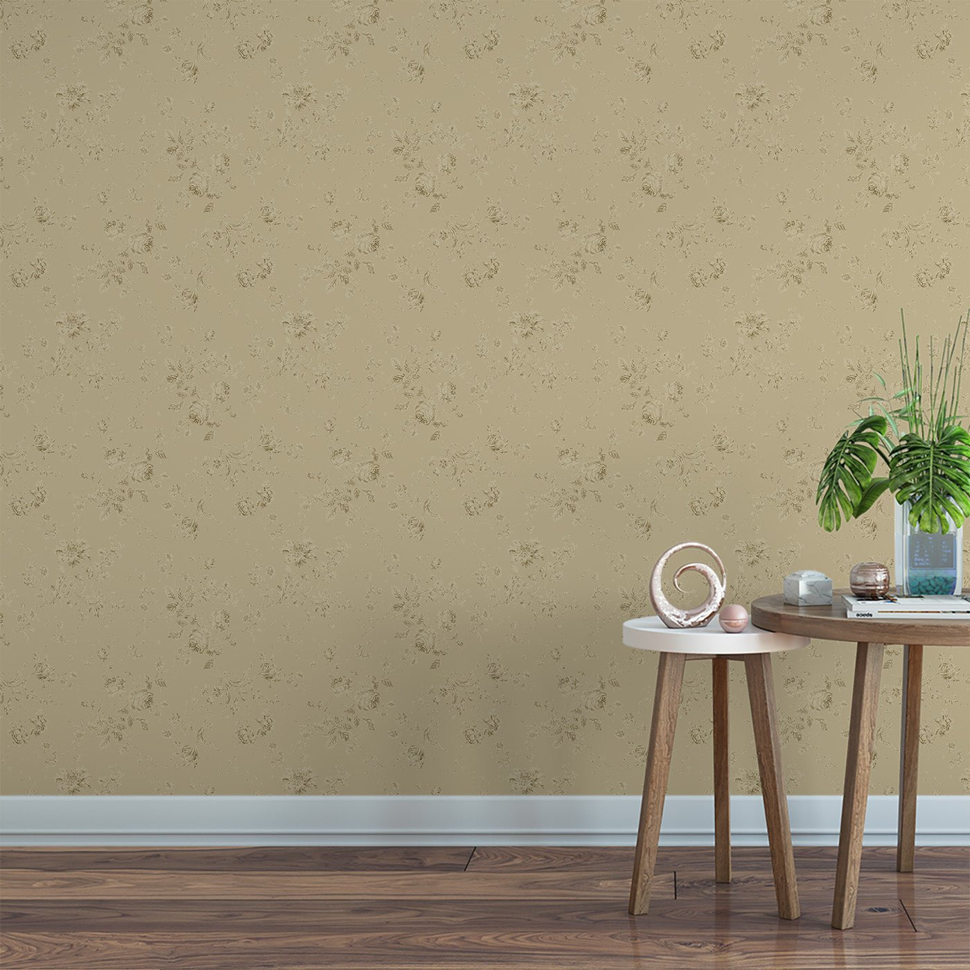 Floral & Leaves Wallpaper WAL1811-F