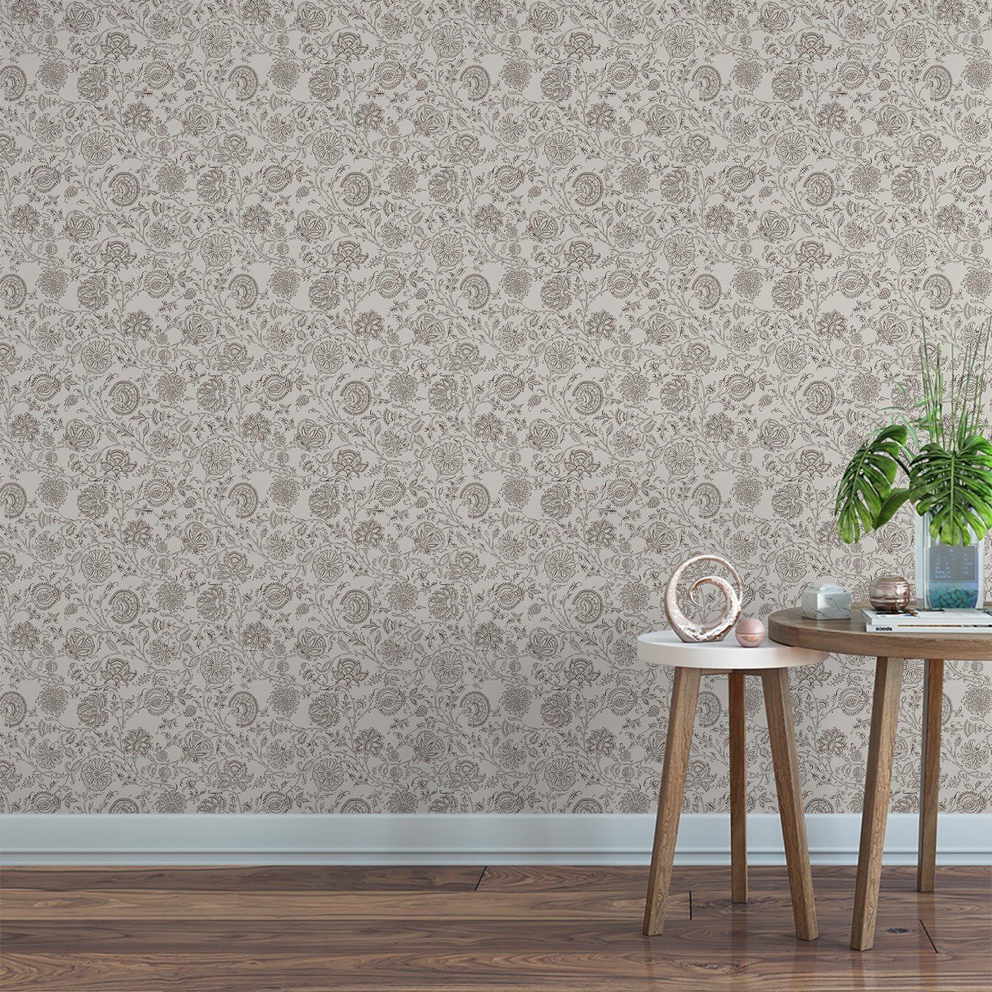 Floral & Leaves Wallpaper WAL1812-F