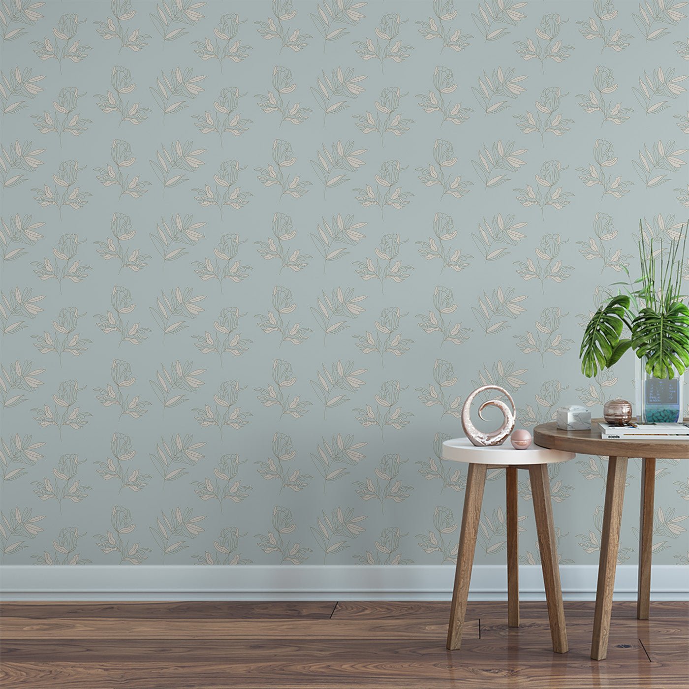 Floral & Leaves Wallpaper WAL1816-F