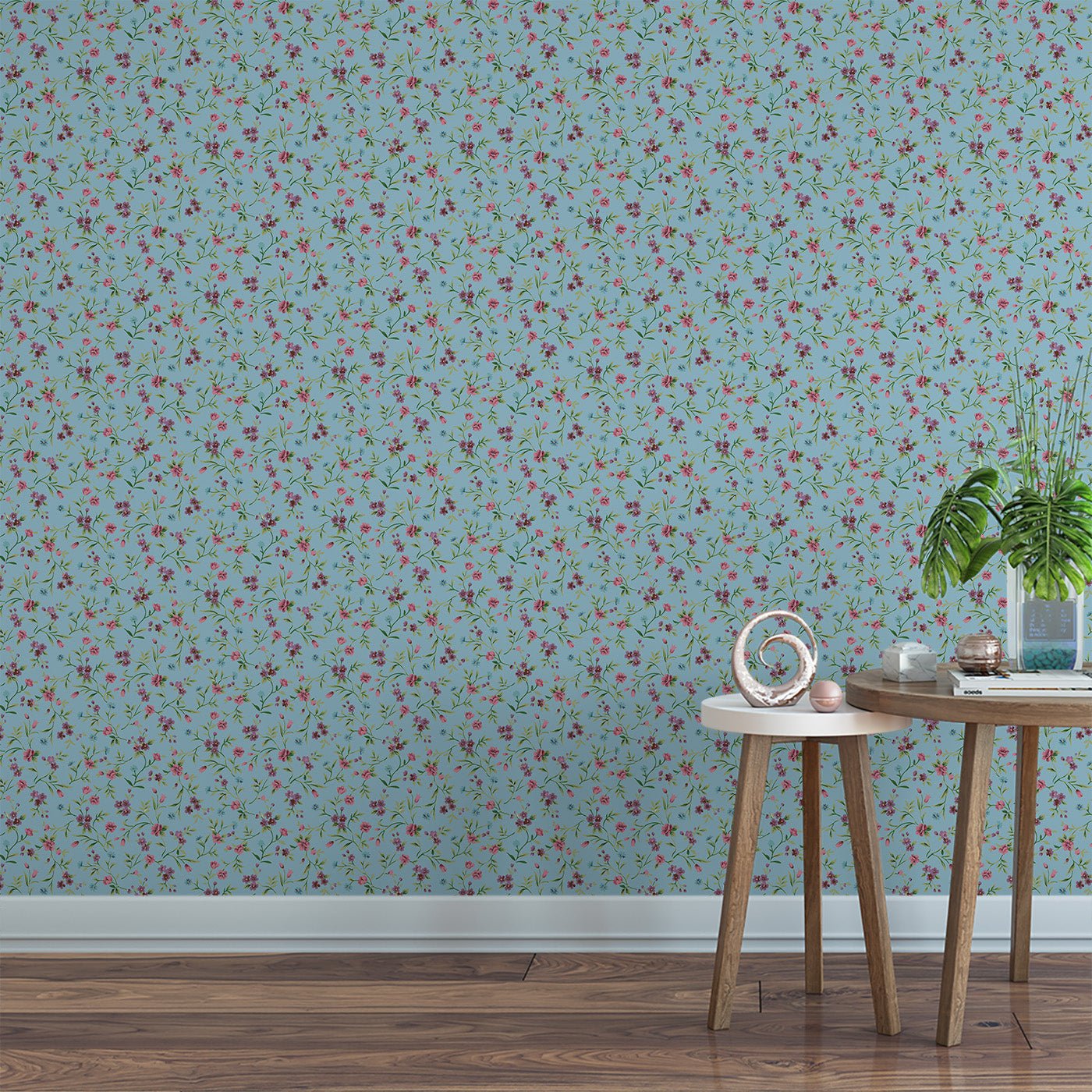 Floral & Leaves Wallpaper WAL1817-F