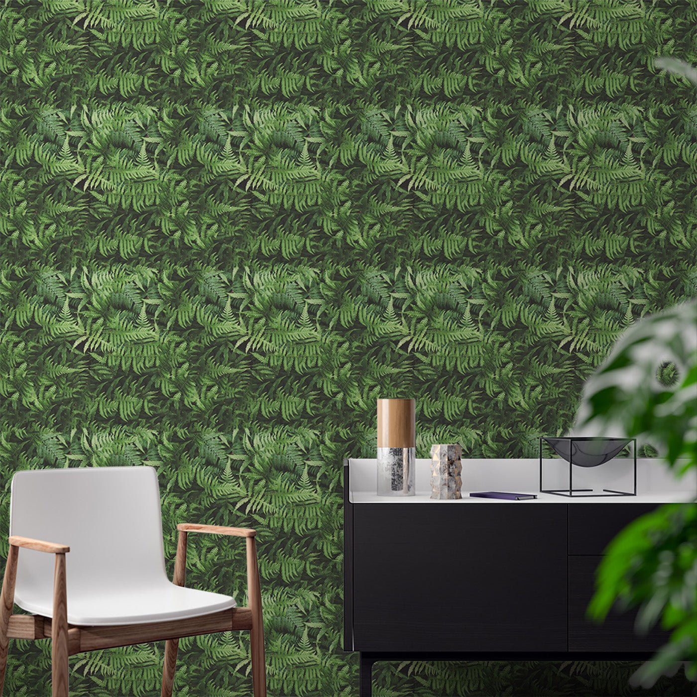 Floral & Leaves Wallpaper WAL1820-F