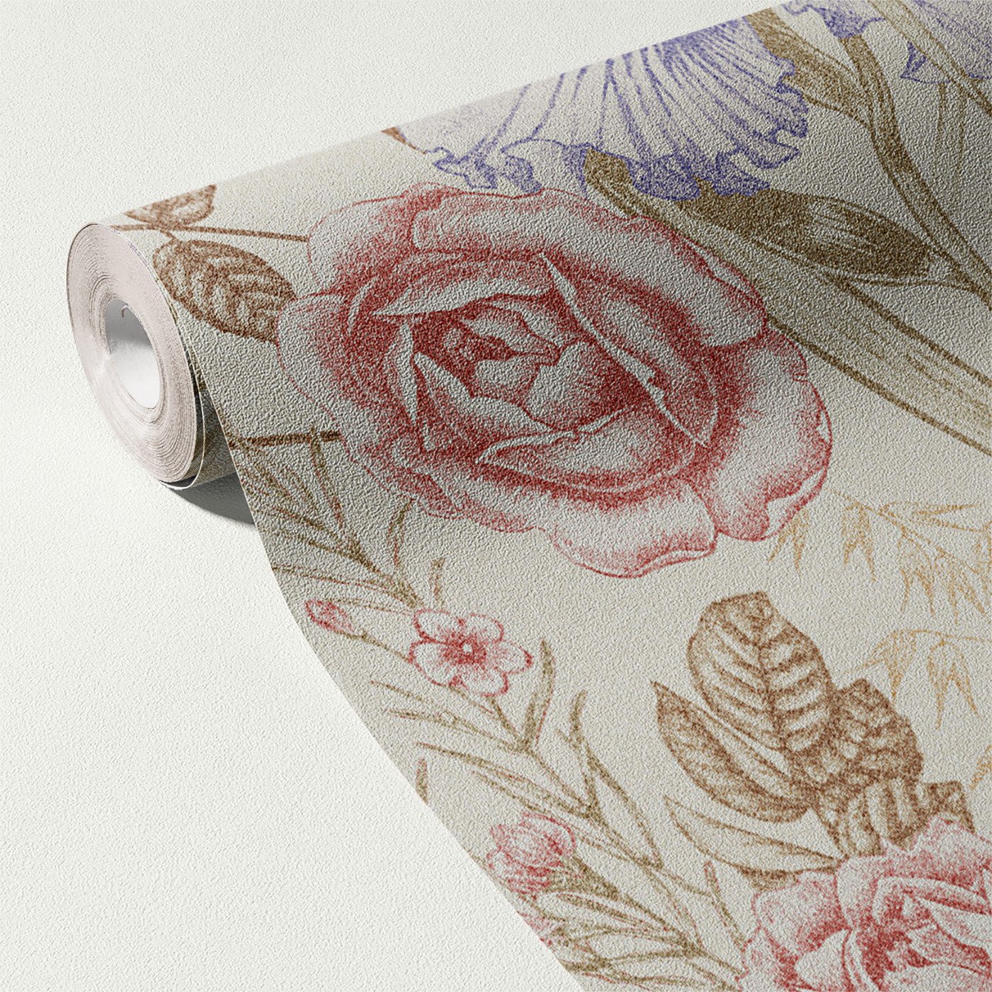 Floral & Leaves Wallpaper WAL1822-F