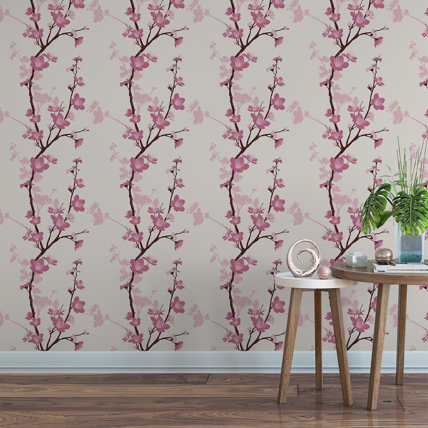 Floral & Leaves Wallpaper WAL1823-F