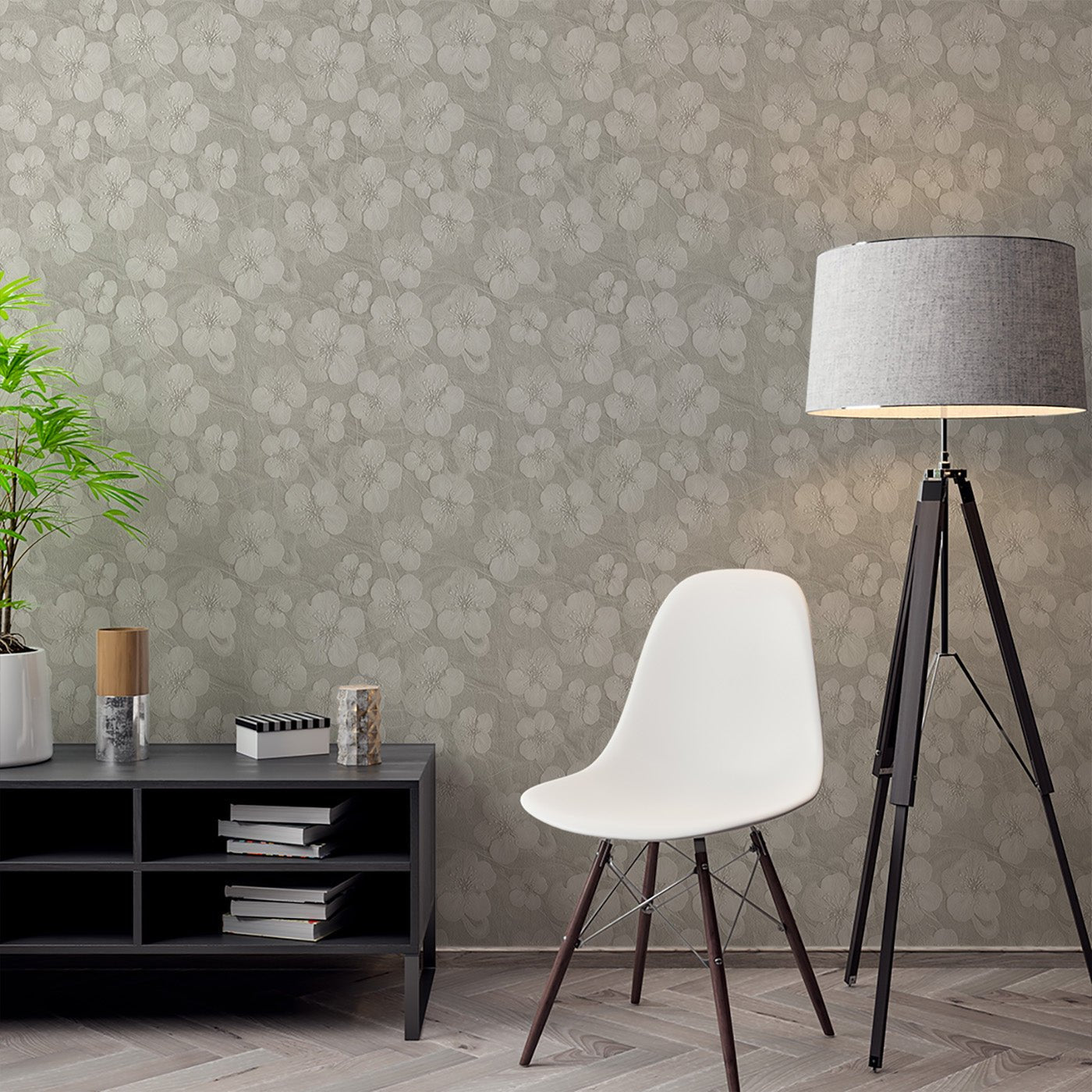 Floral & Leaves Wallpaper WAL1825-F