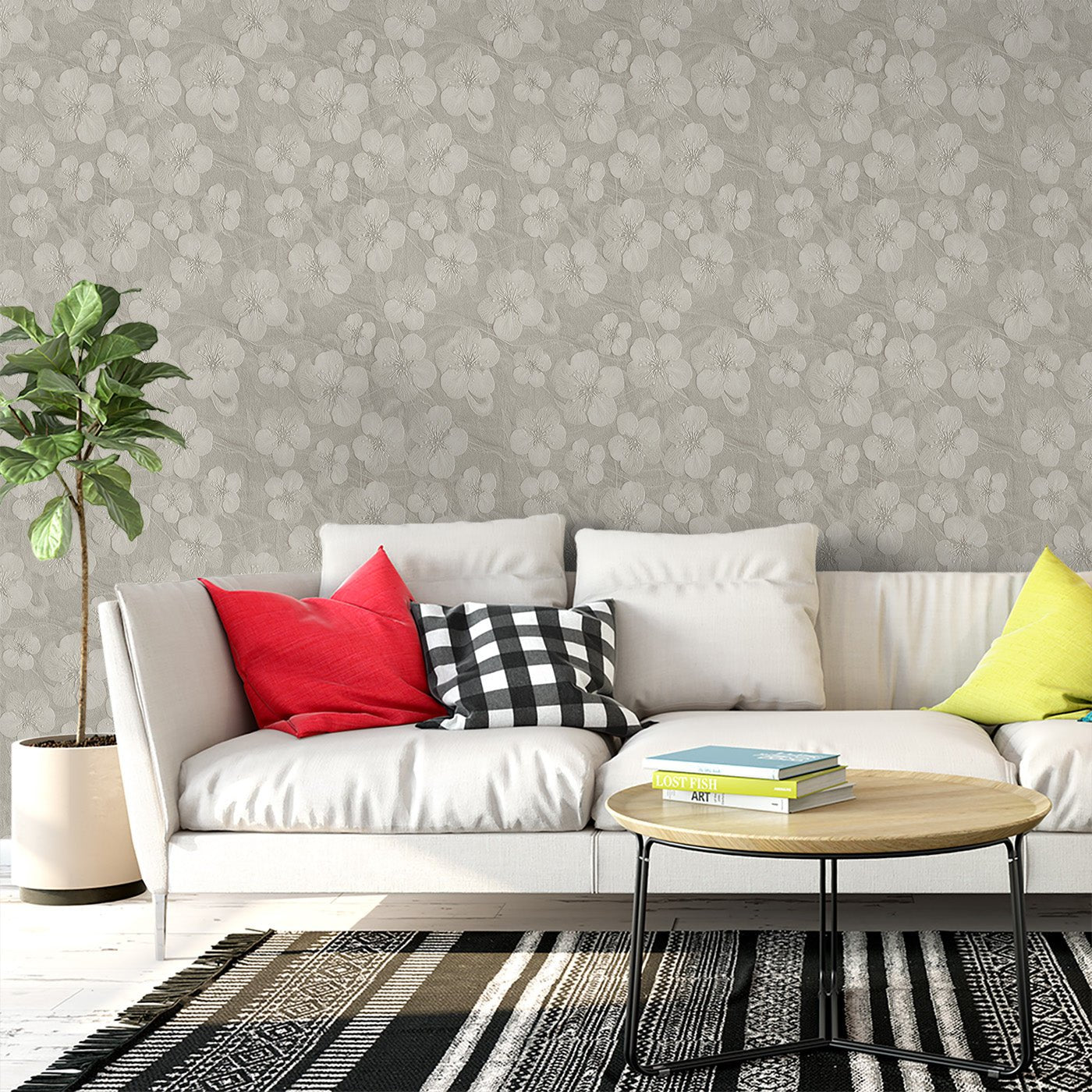 Floral & Leaves Wallpaper WAL1825-F