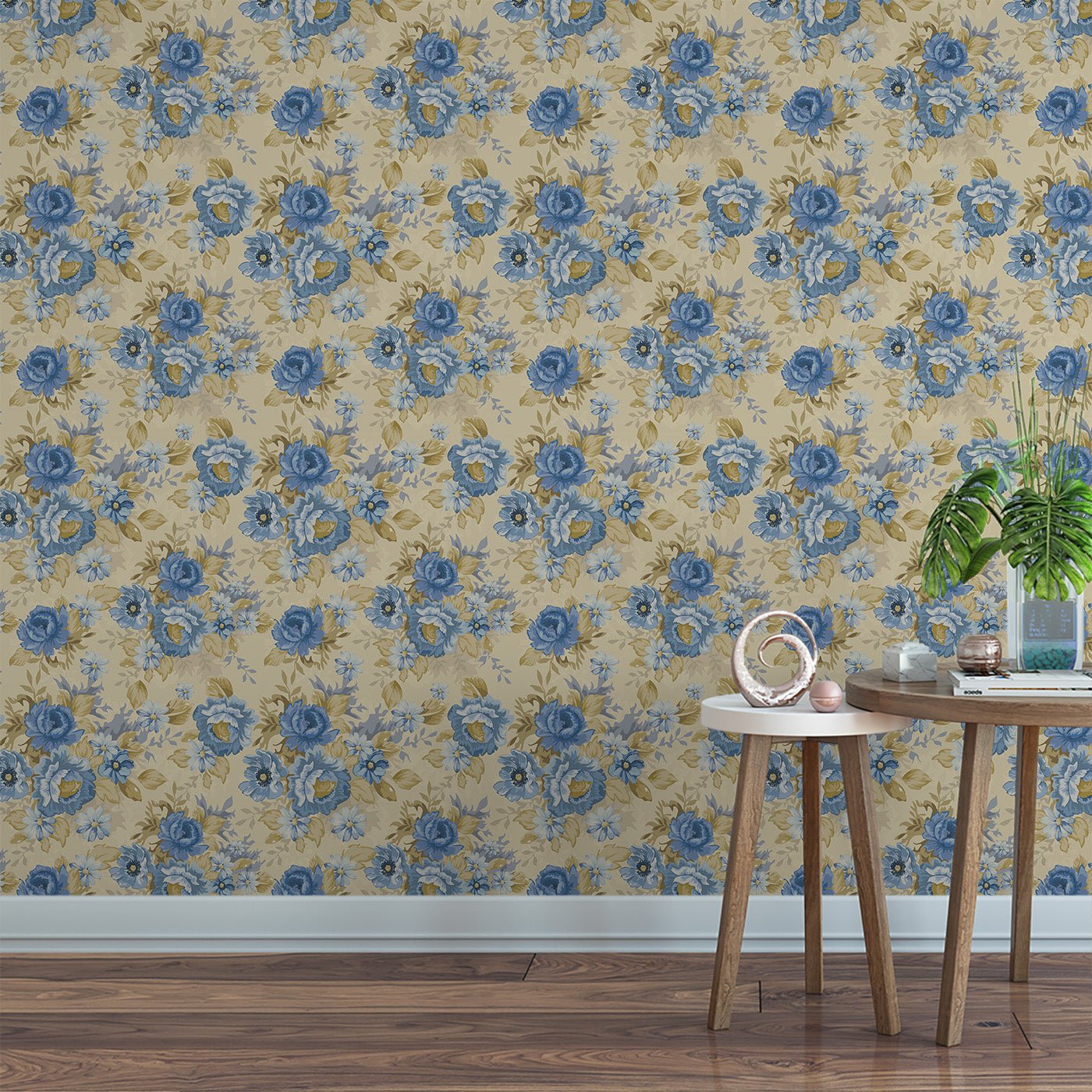 Floral & Leaves Wallpaper WAL1830-F