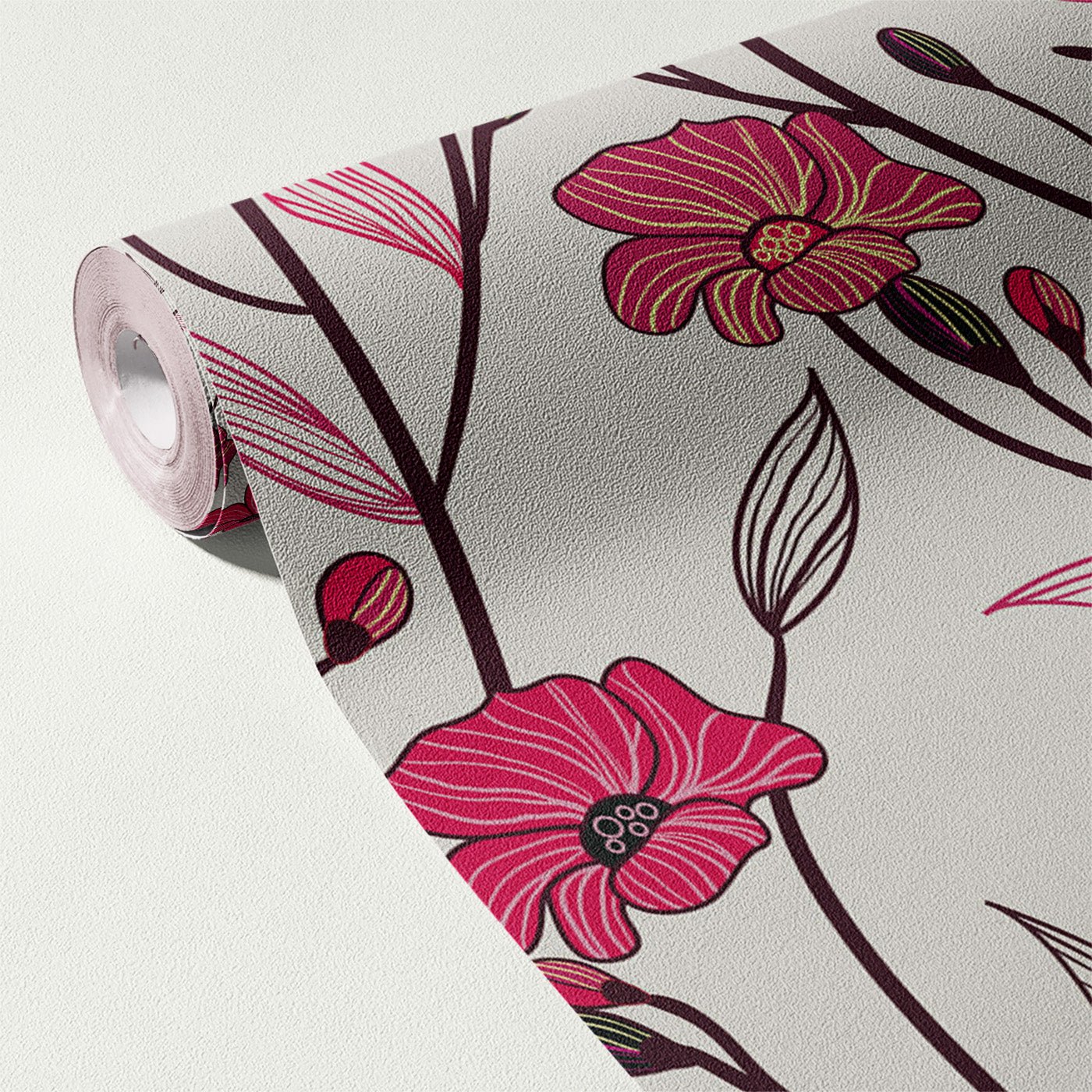 Floral & Leaves Wallpaper WAL1836-F