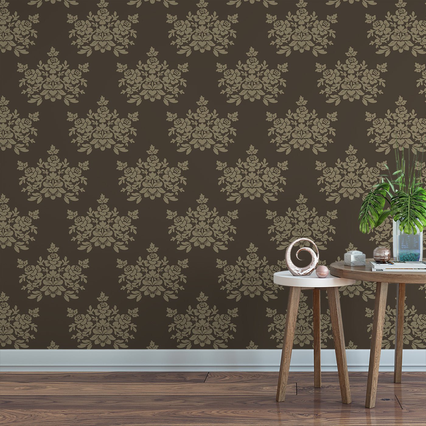 Floral & Leaves Wallpaper WAL1839-F