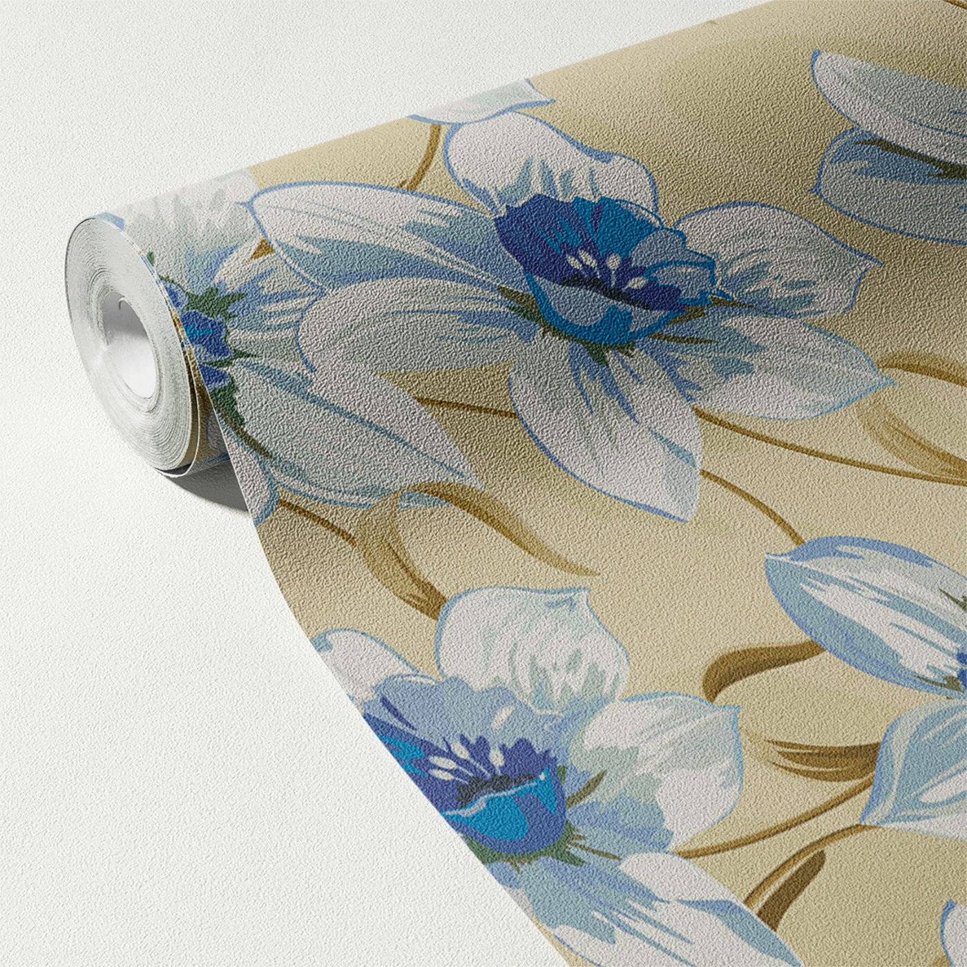 Floral & Leaves Wallpaper WAL1844-F