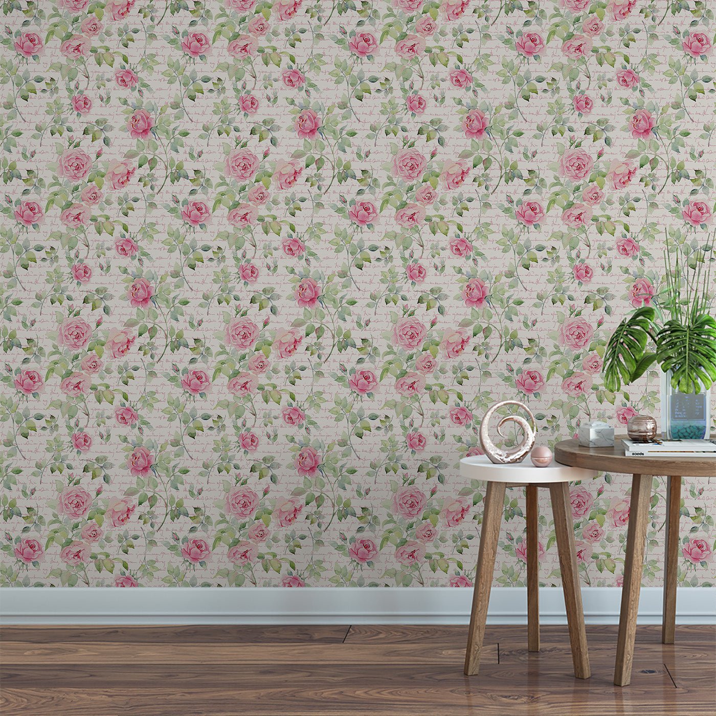 Floral & Leaves Wallpaper WAL1851-F