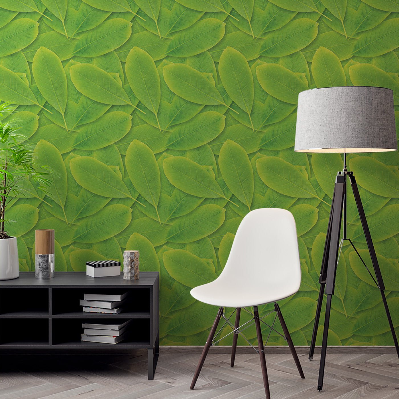 Floral & Leaves Wallpaper WAL1853-F