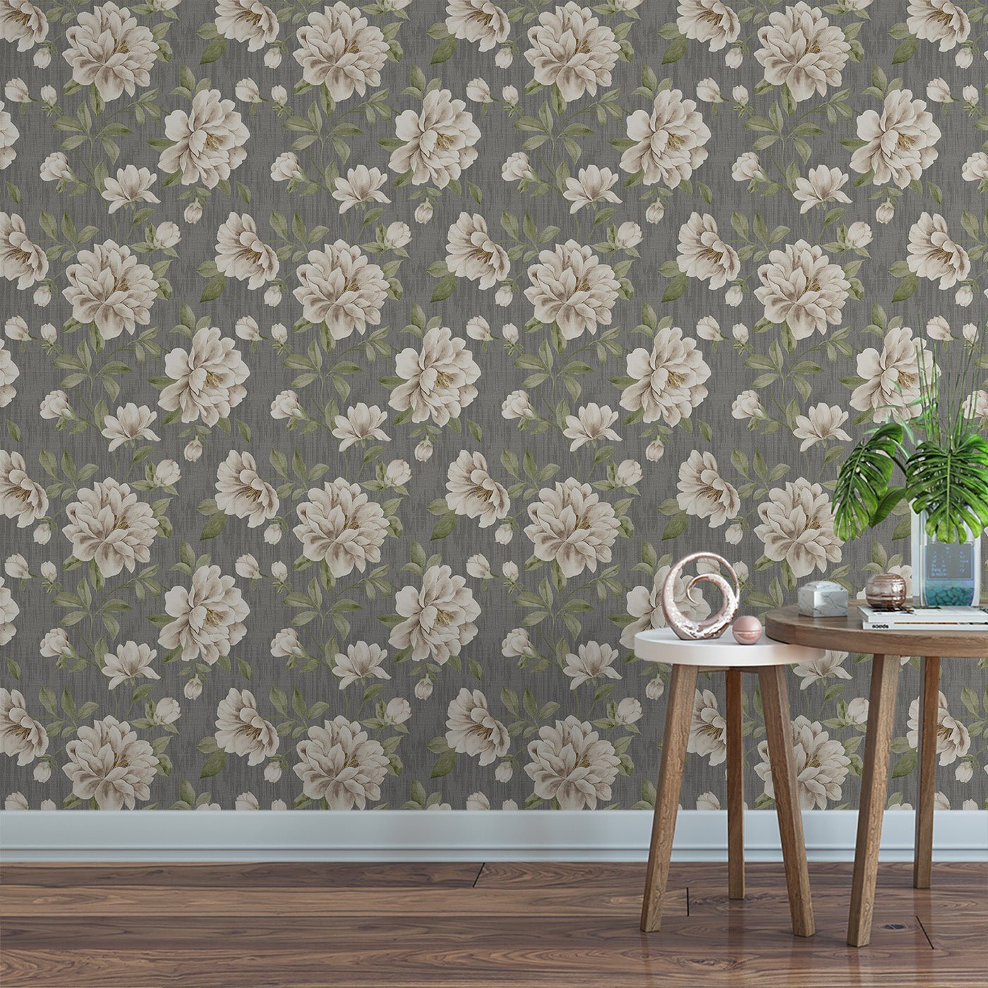 Floral & Leaves Wallpaper WAL1855-F