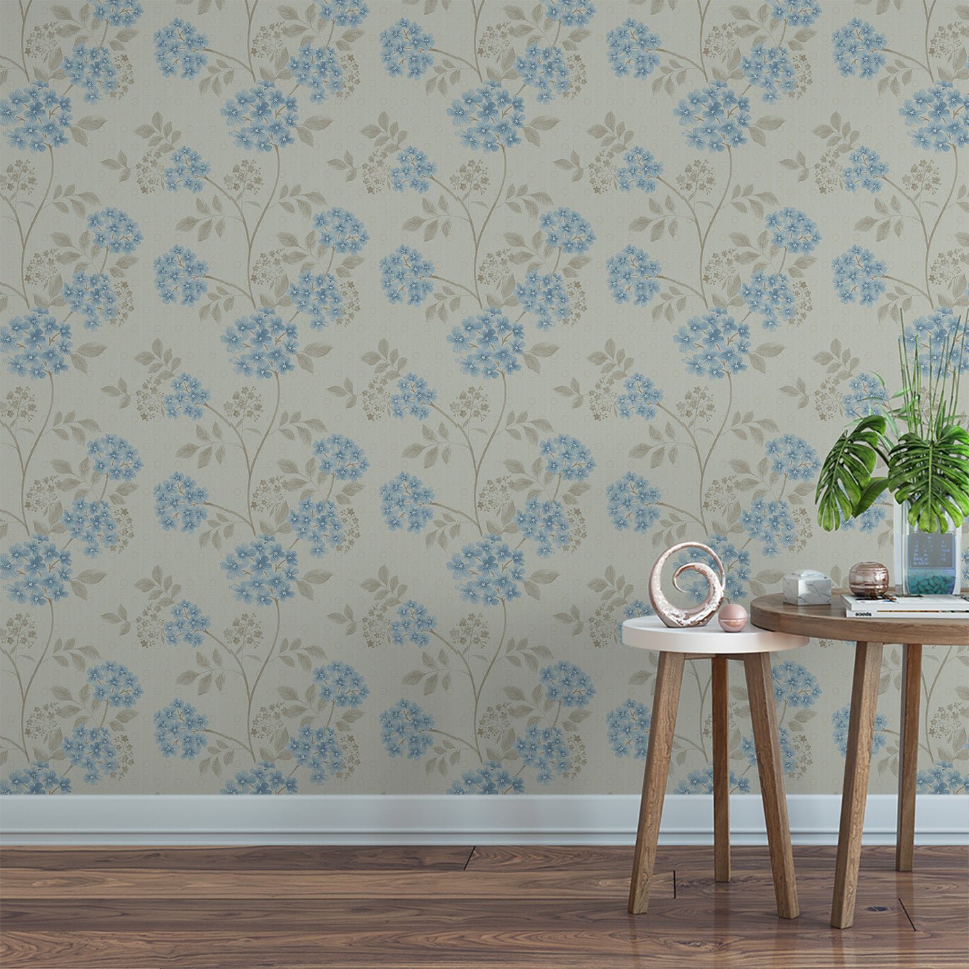 Floral & Leaves Wallpaper WAL1857-F