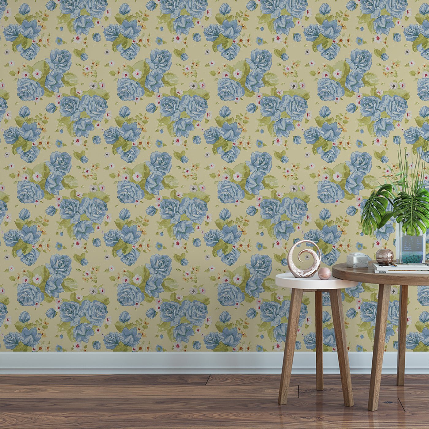 Floral & Leaves Wallpaper WAL1860-F