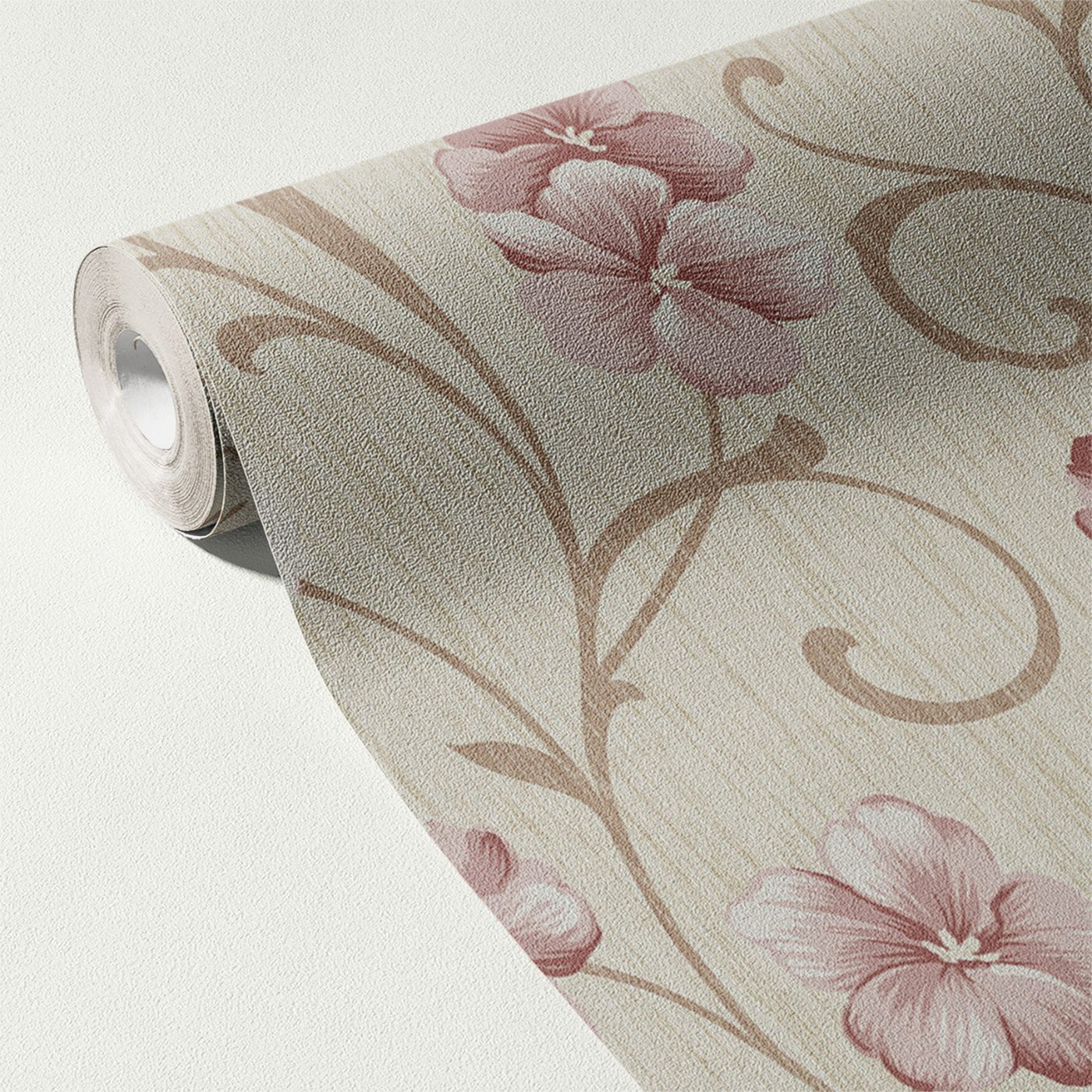 Floral & Leaves Wallpaper WAL1863-F