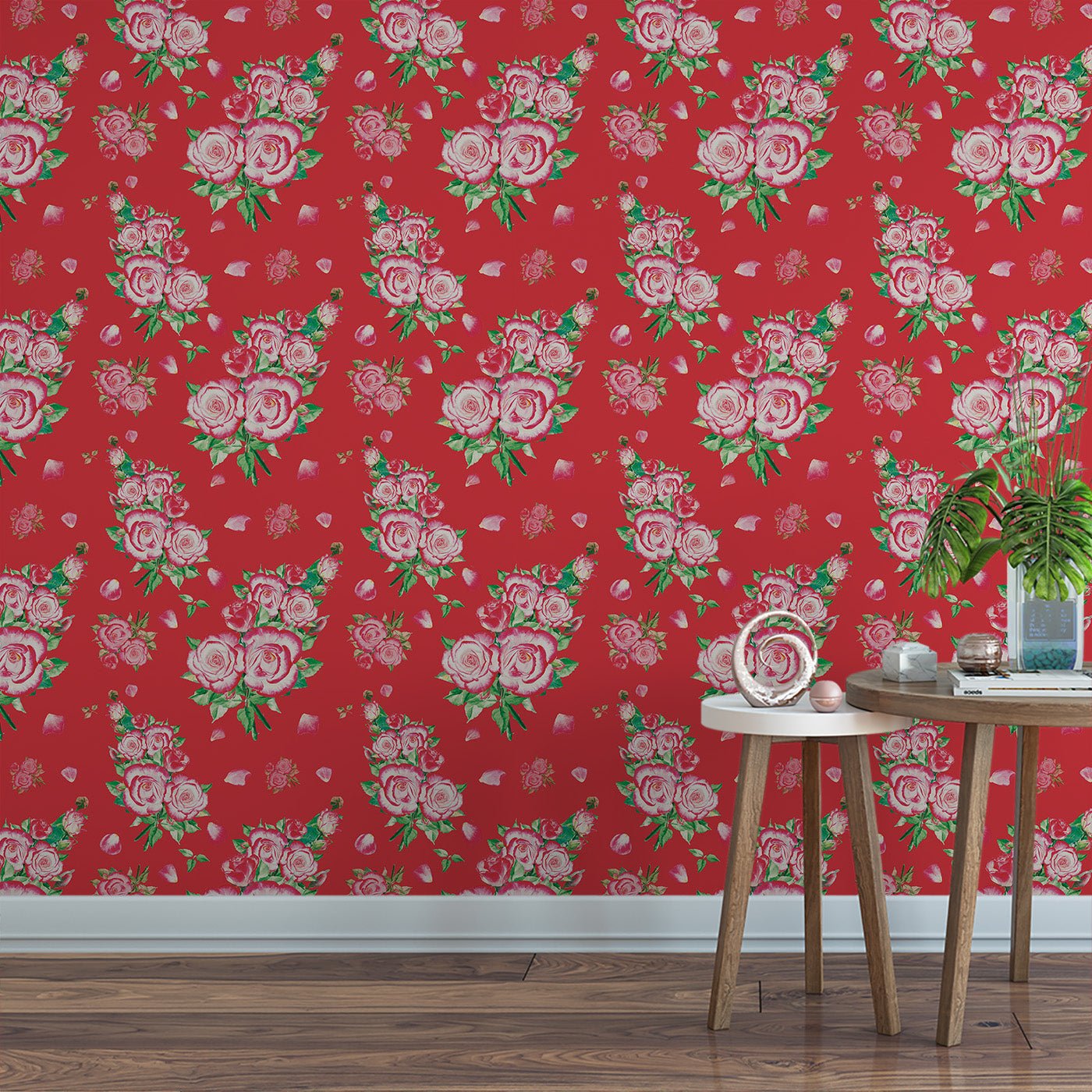 Floral & Leaves Wallpaper WAL1868-F