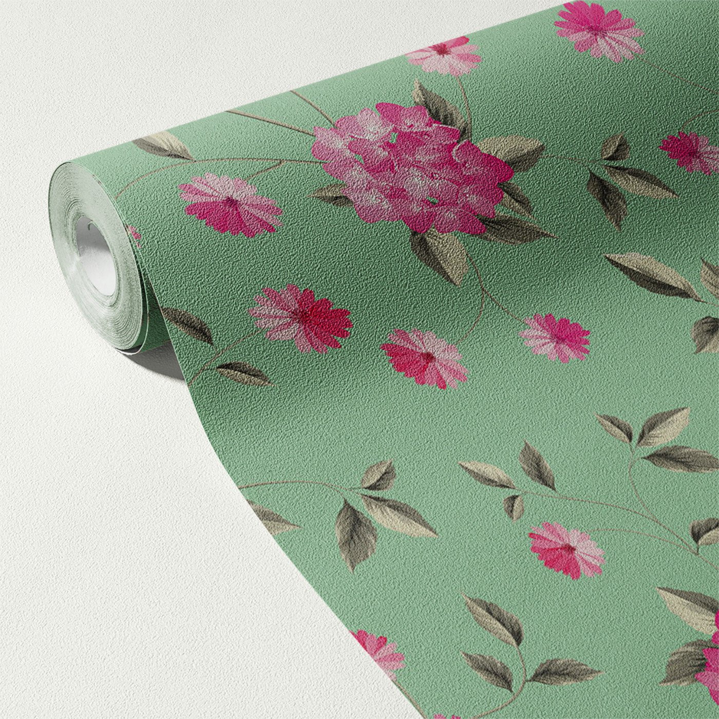 Floral & Leaves Wallpaper WAL1870-F