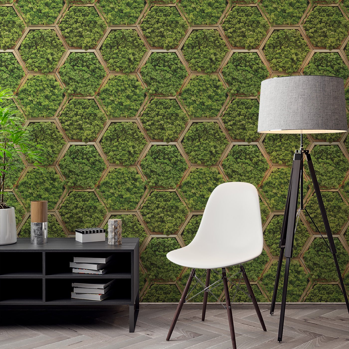 Floral & Leaves Wallpaper WAL1875-F