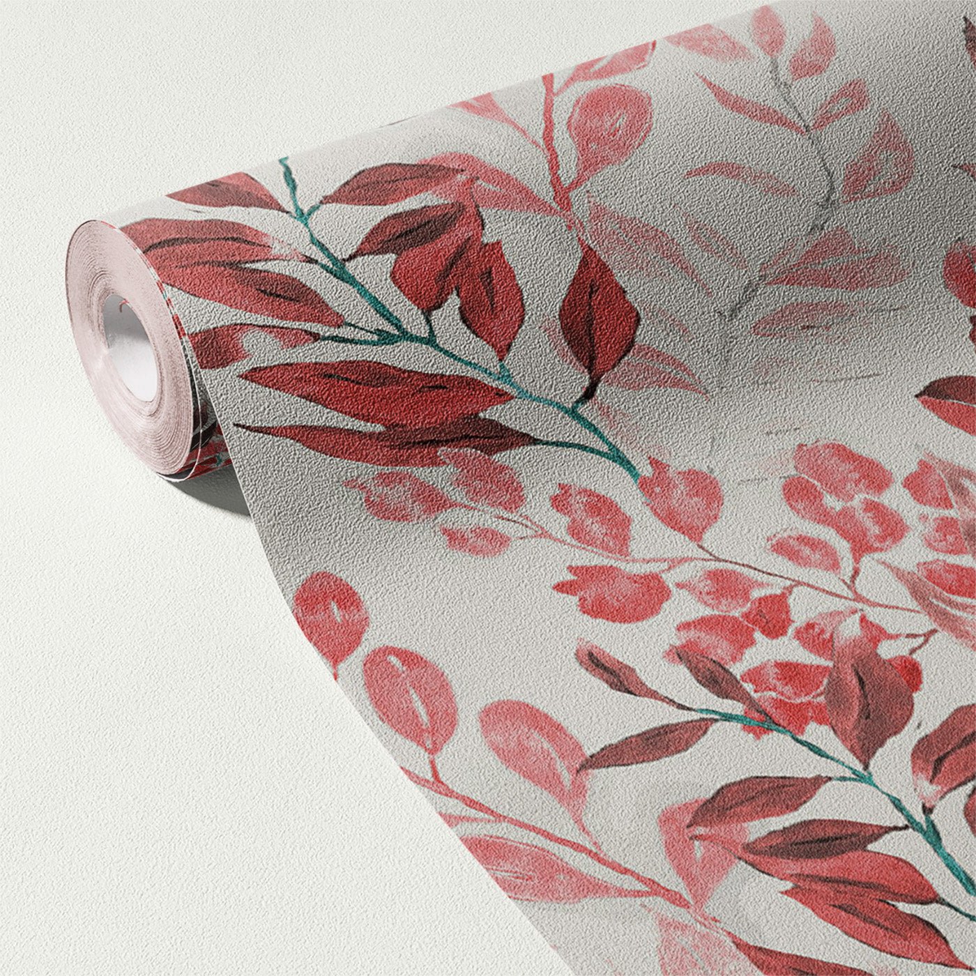 Floral & Leaves Wallpaper WAL1877-F