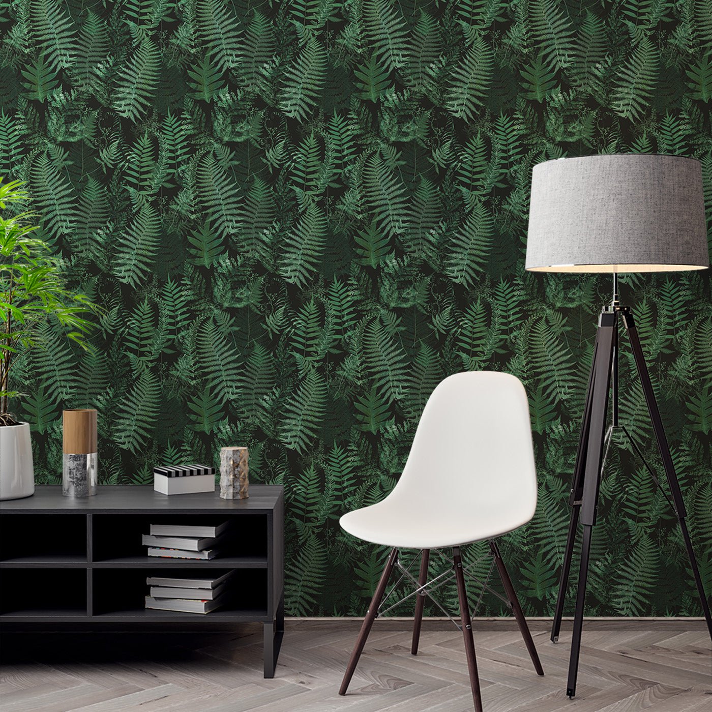 Floral & Leaves Wallpaper WAL1886-F