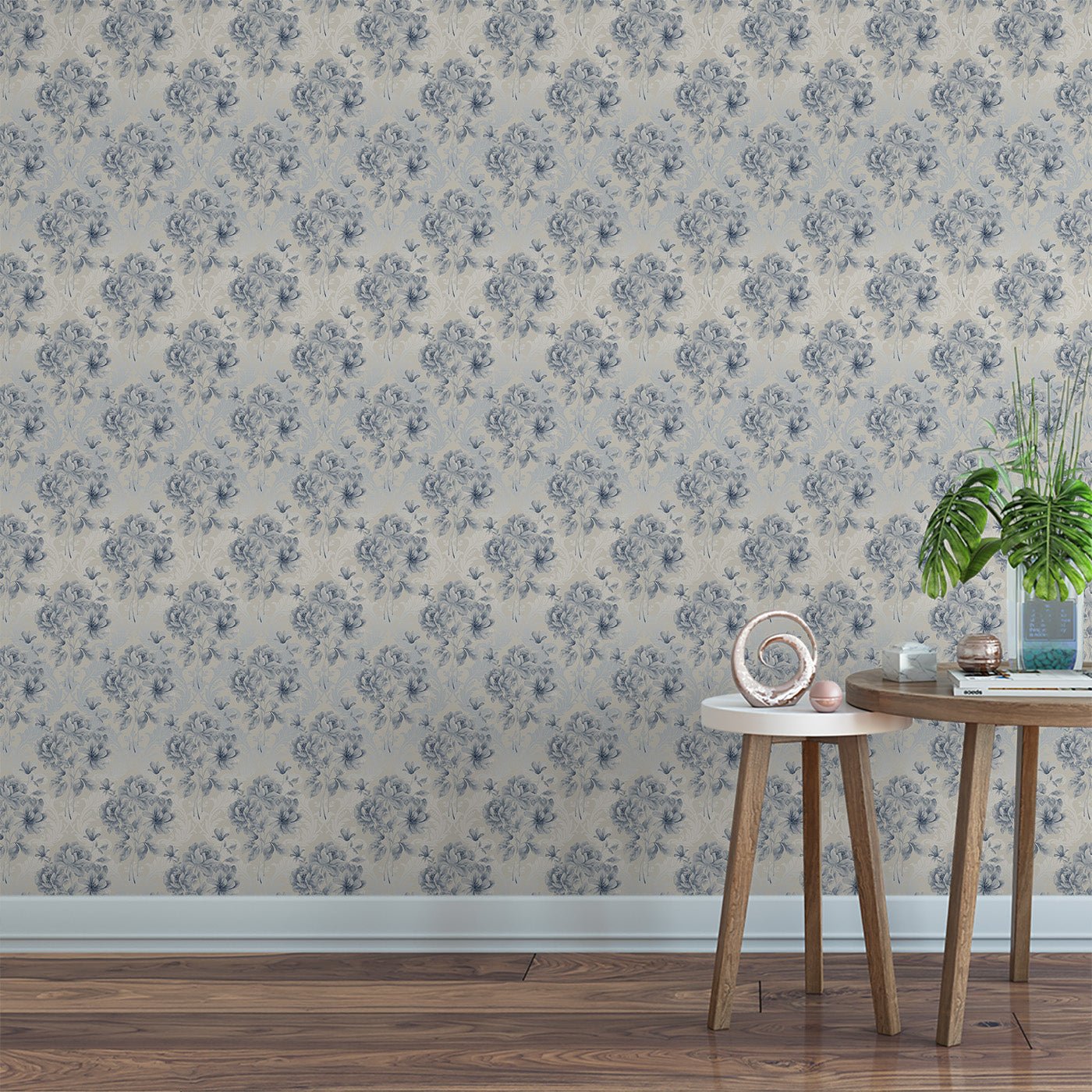 Floral & Leaves Wallpaper WAL1889-F