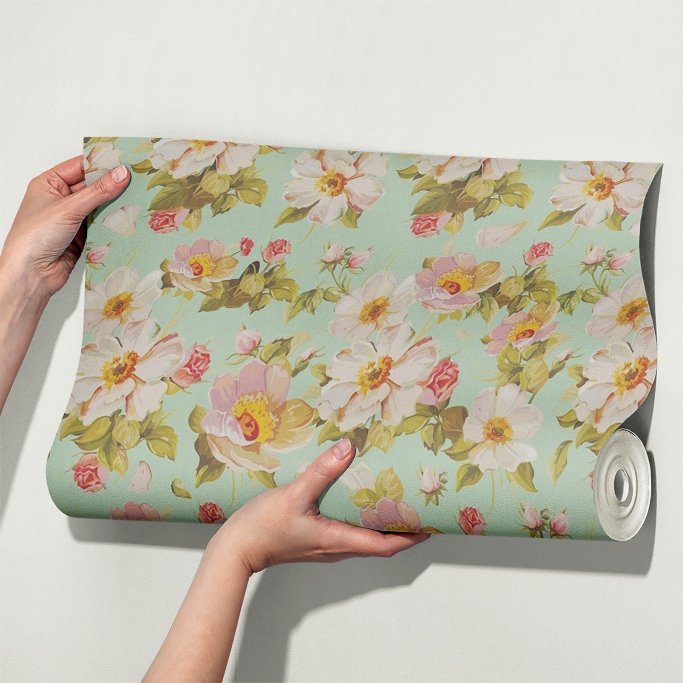 Floral & Leaves Wallpaper WAL1894-F