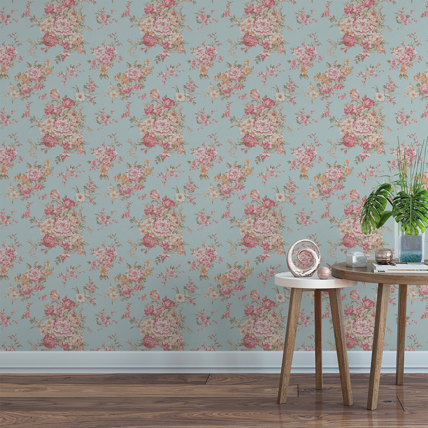 Floral & Leaves Wallpaper WAL1900-F