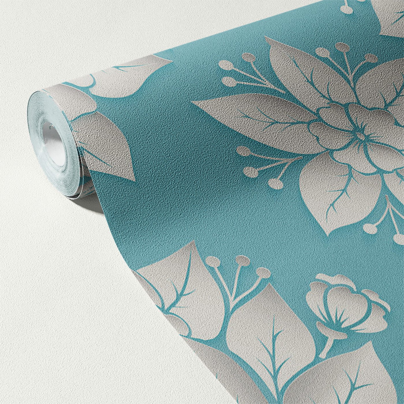 Floral & Leaves Wallpaper WAL1912-F