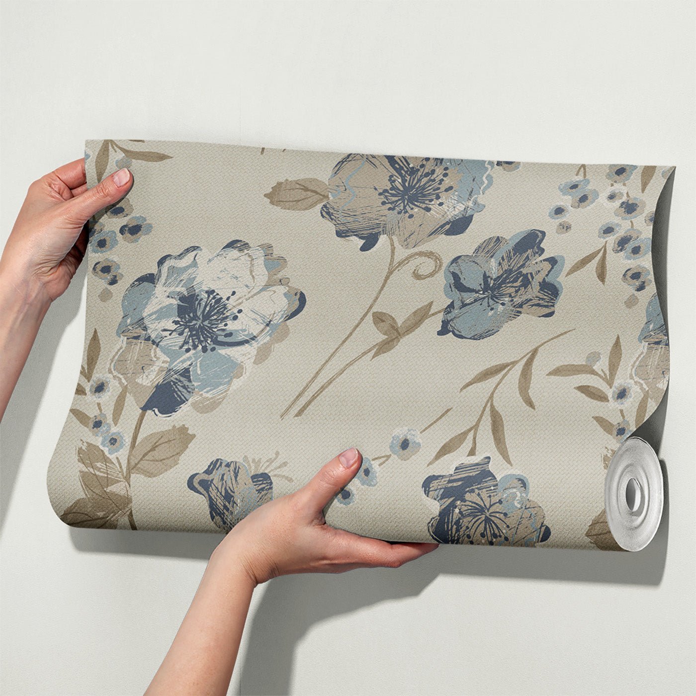 Floral & Leaves Wallpaper WAL1915-F