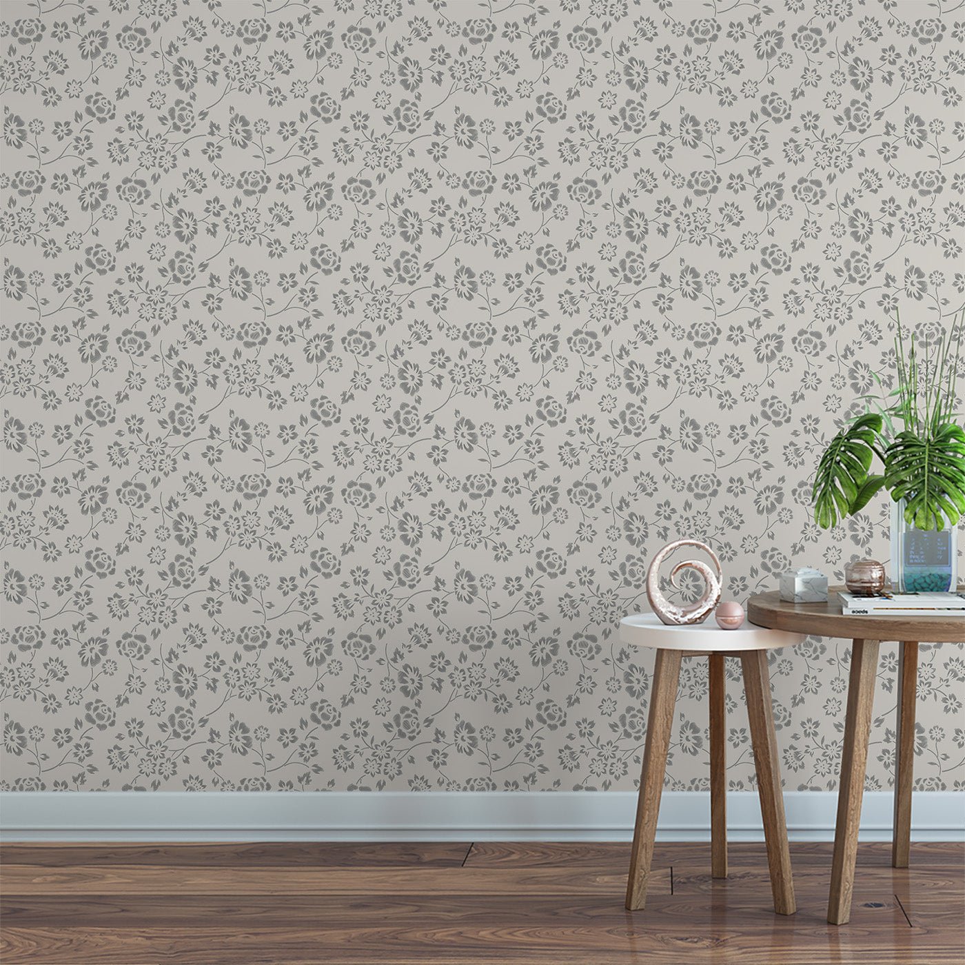 Floral & Leaves Wallpaper WAL1924-F