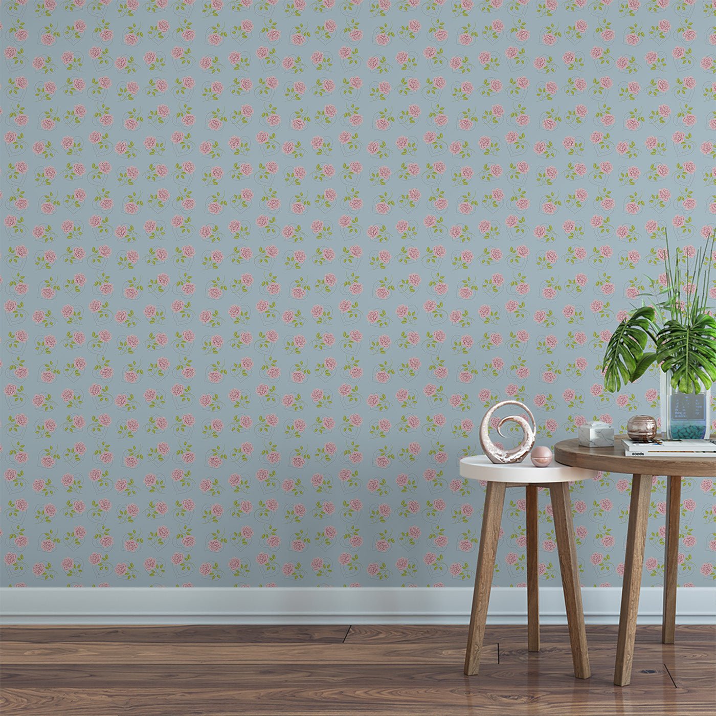 Floral & Leaves Wallpaper WAL1926-F