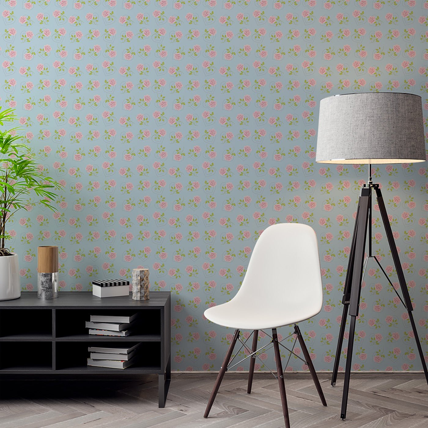 Floral & Leaves Wallpaper WAL1926-F