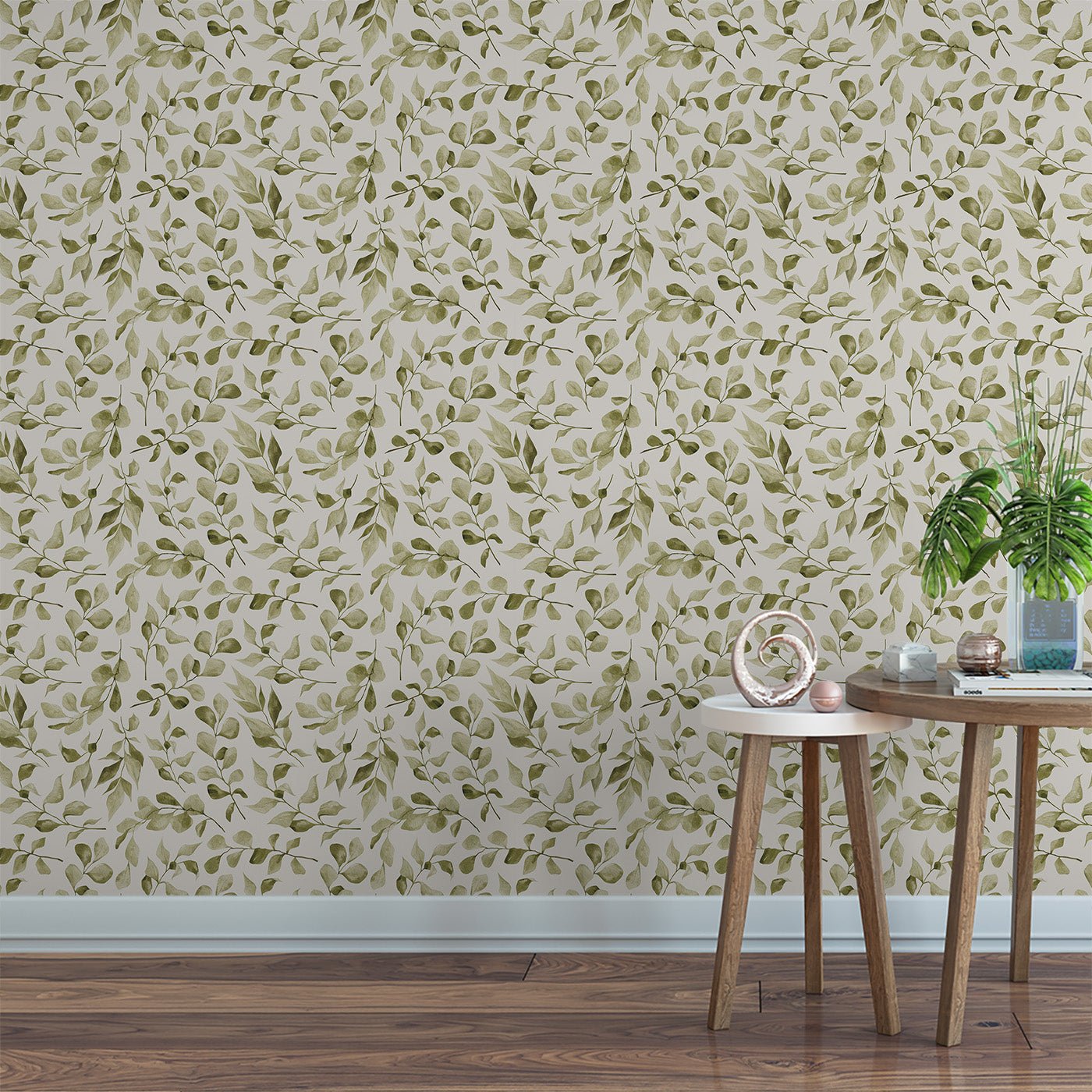 Floral & Leaves Wallpaper WAL1930-F