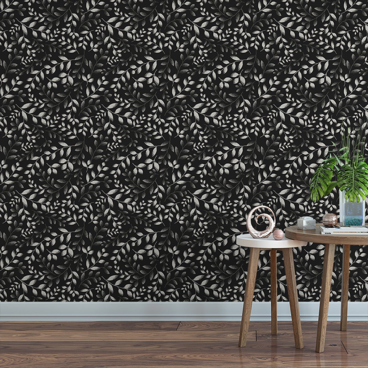 Floral & Leaves Wallpaper WAL1932-F