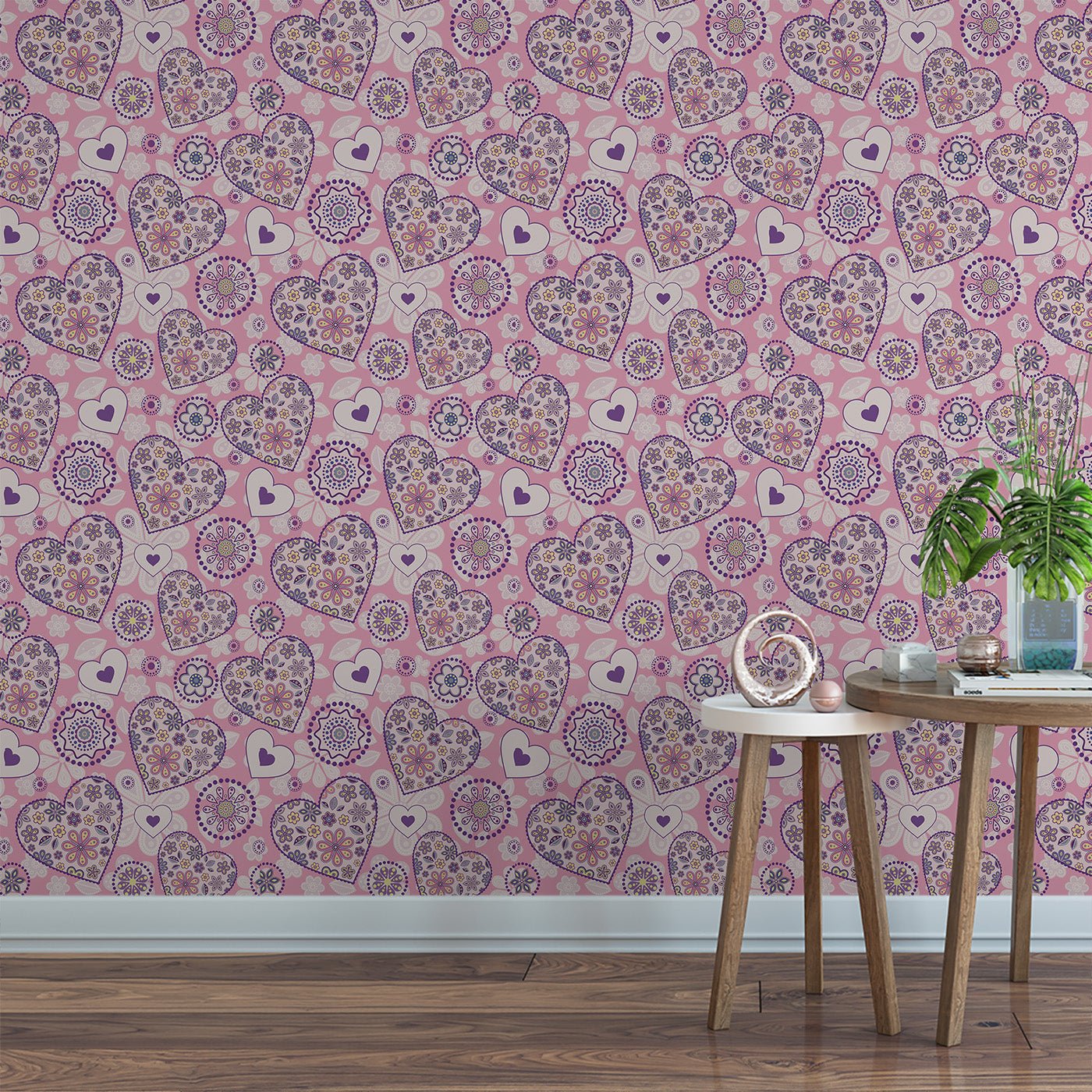 Floral & Leaves Wallpaper WAL1935-F