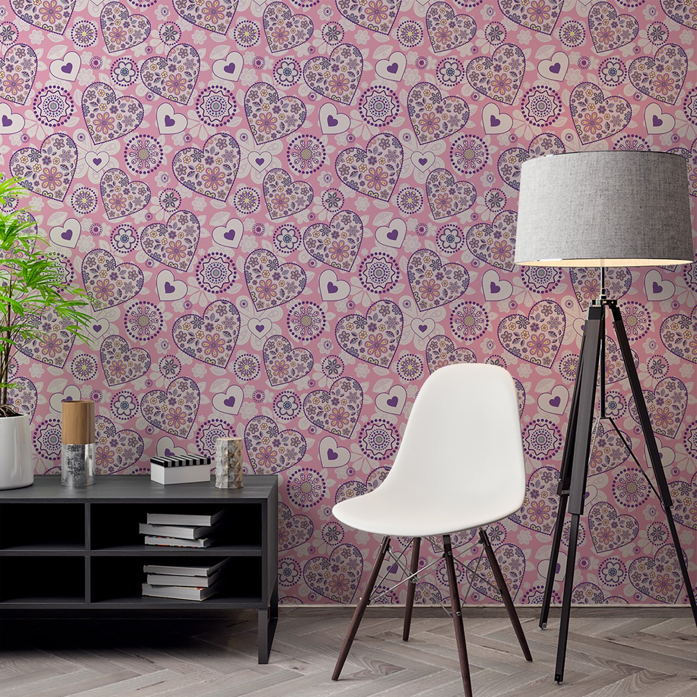 Floral & Leaves Wallpaper WAL1935-F