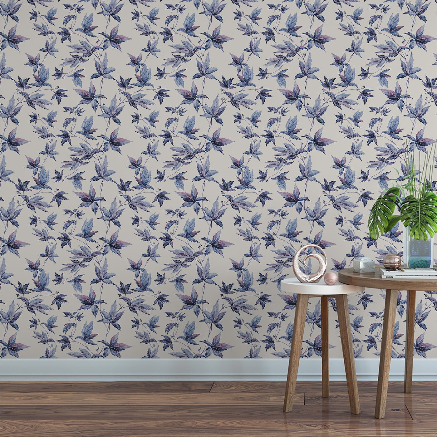 Floral & Leaves Wallpaper WAL1938-F