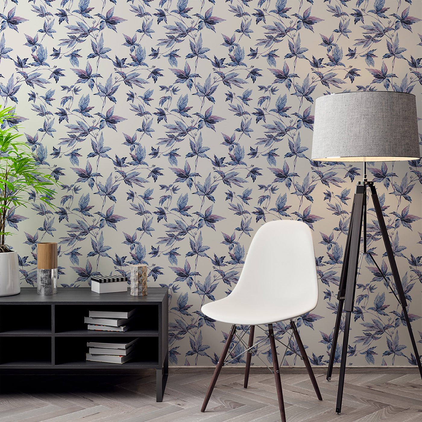 Floral & Leaves Wallpaper WAL1938-F