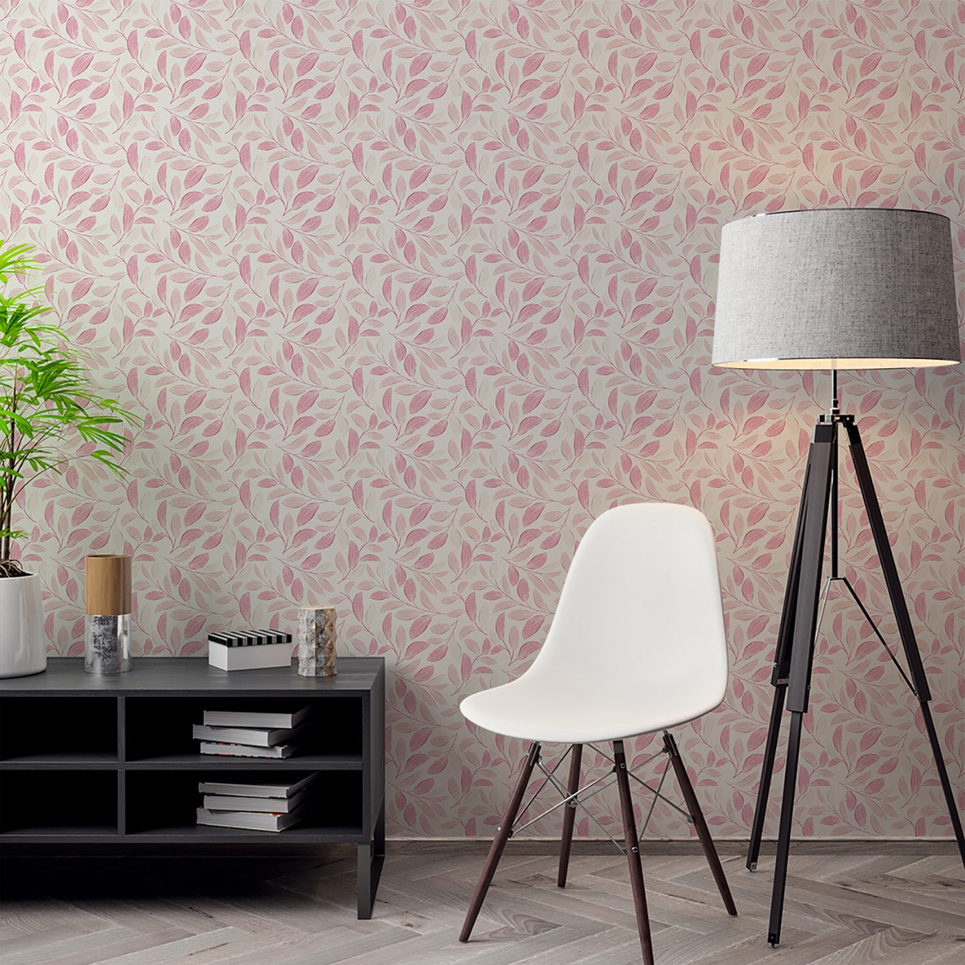 Floral & Leaves Wallpaper WAL1947-F