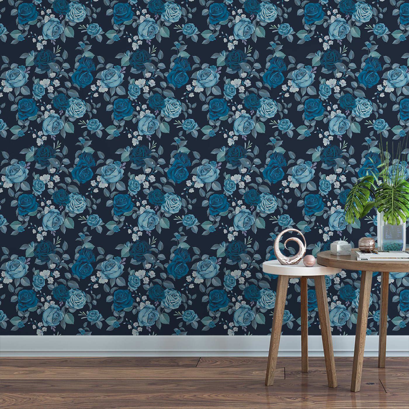 Floral & Leaves Wallpaper WAL1948-F