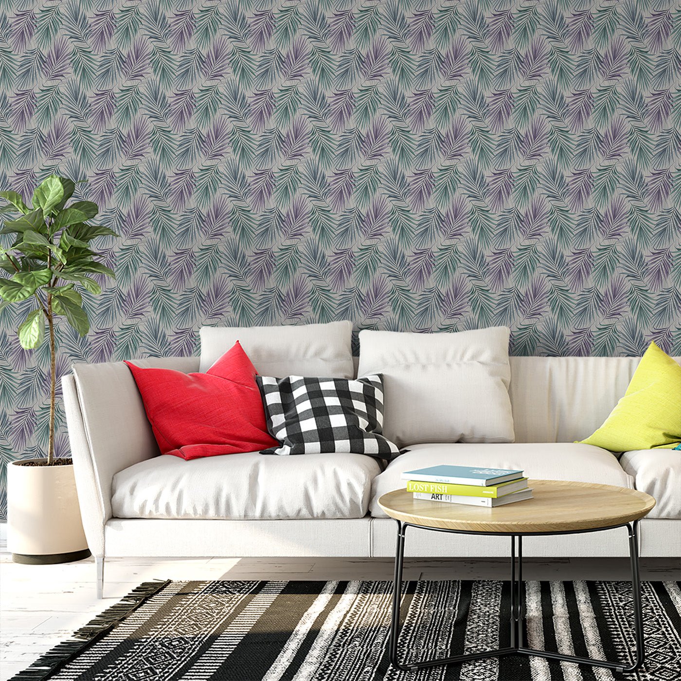 Floral & Leaves Wallpaper WAL1955-F