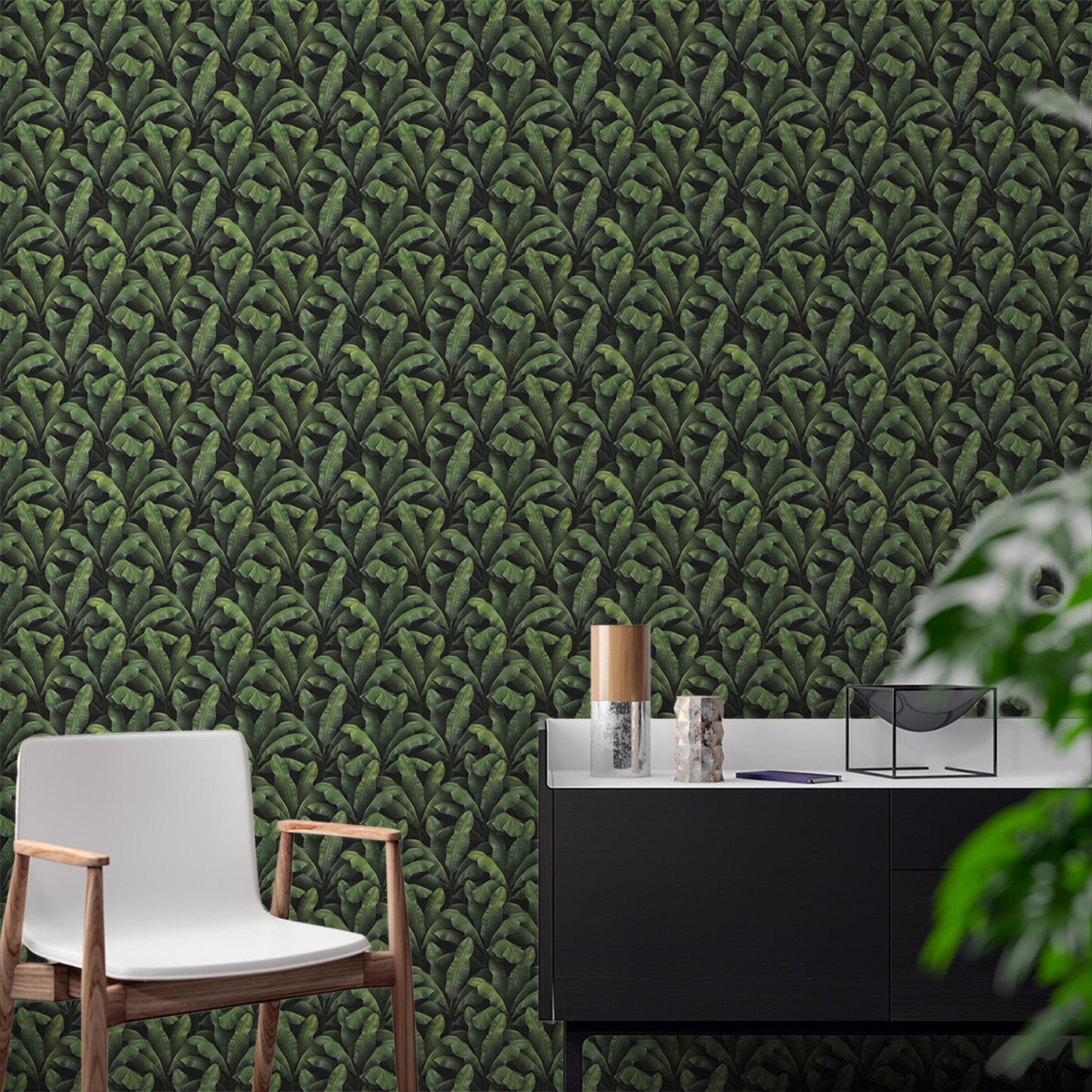 Floral & Leaves Wallpaper WAL1958-F