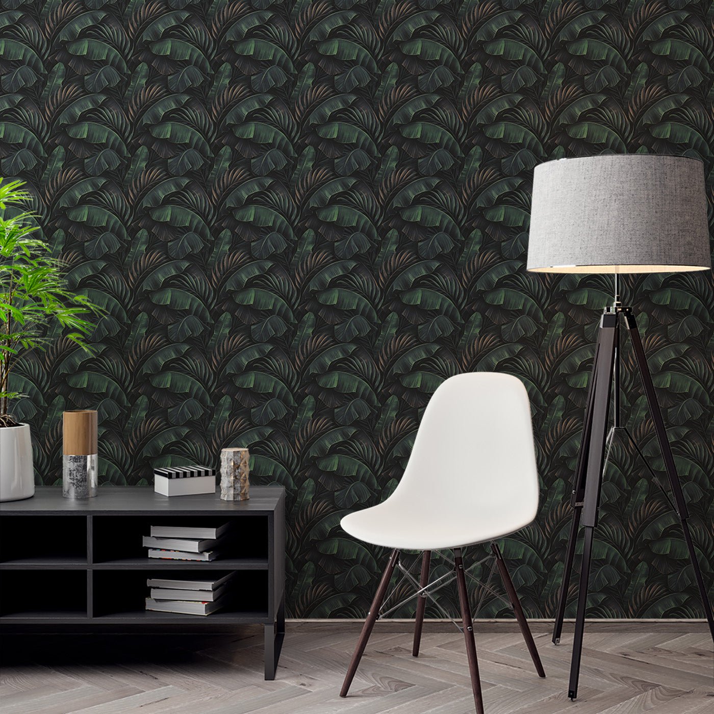 Floral & Leaves Wallpaper WAL1959-F