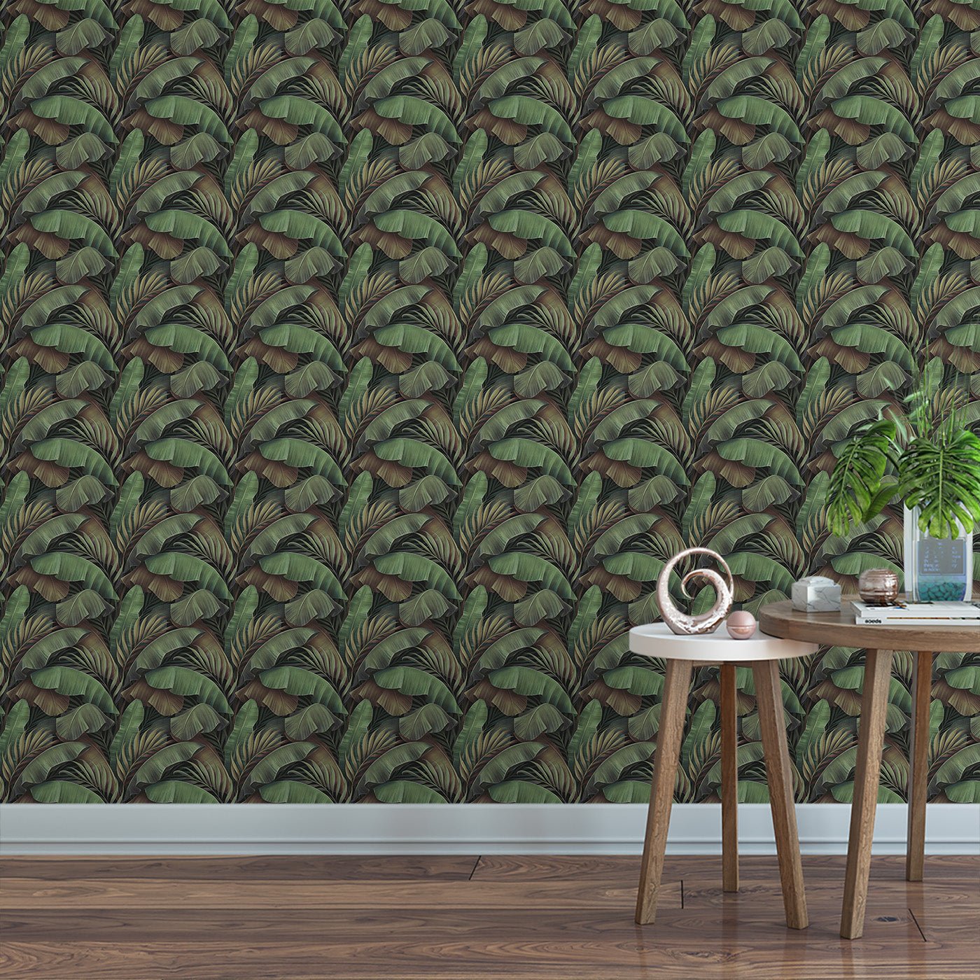 Floral & Leaves Wallpaper WAL1960-F