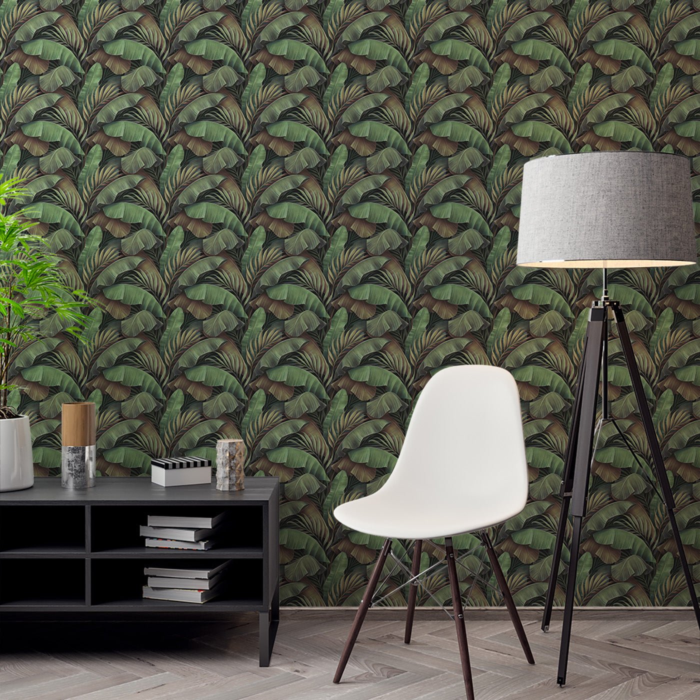 Floral & Leaves Wallpaper WAL1960-F