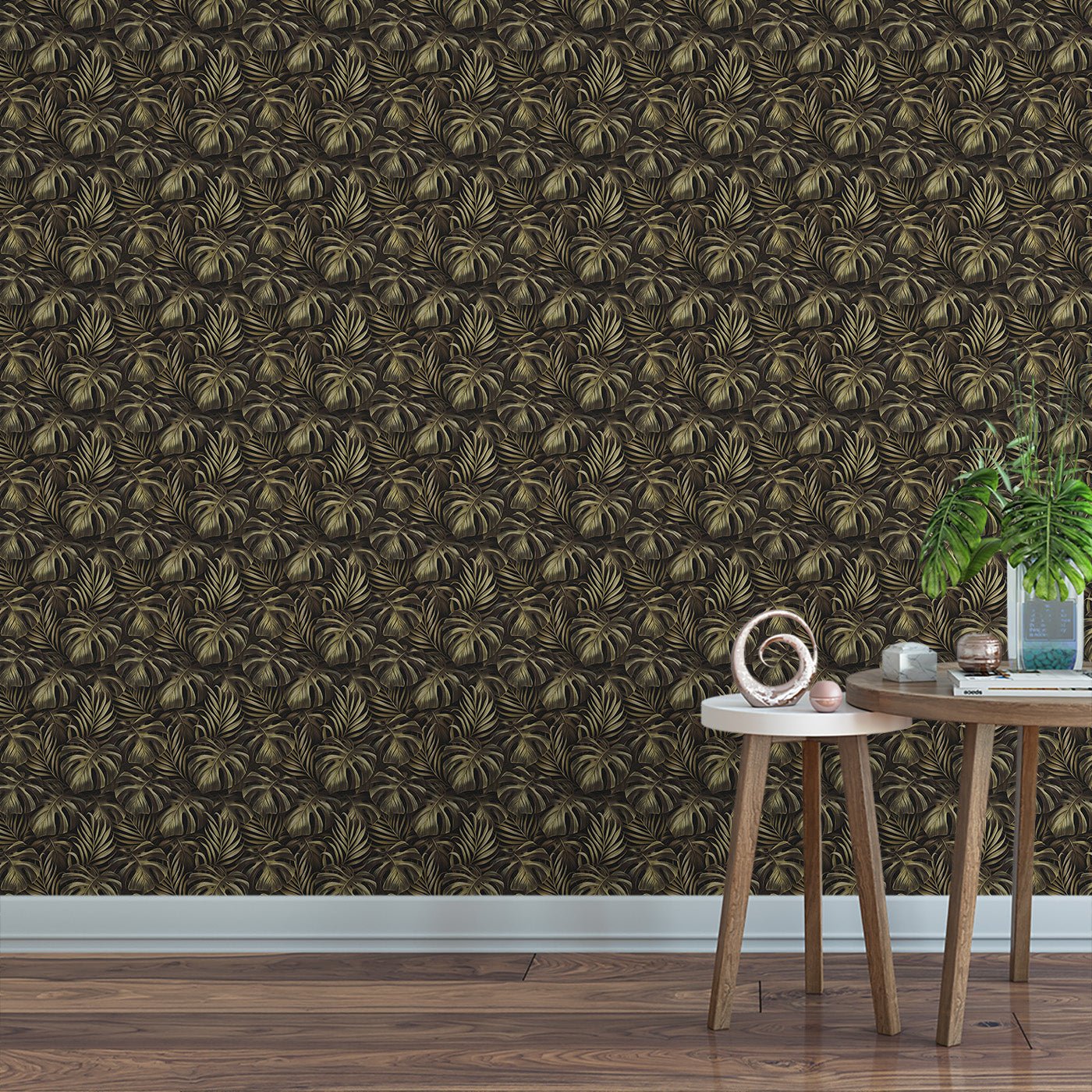 Floral & Leaves Wallpaper WAL1963-F