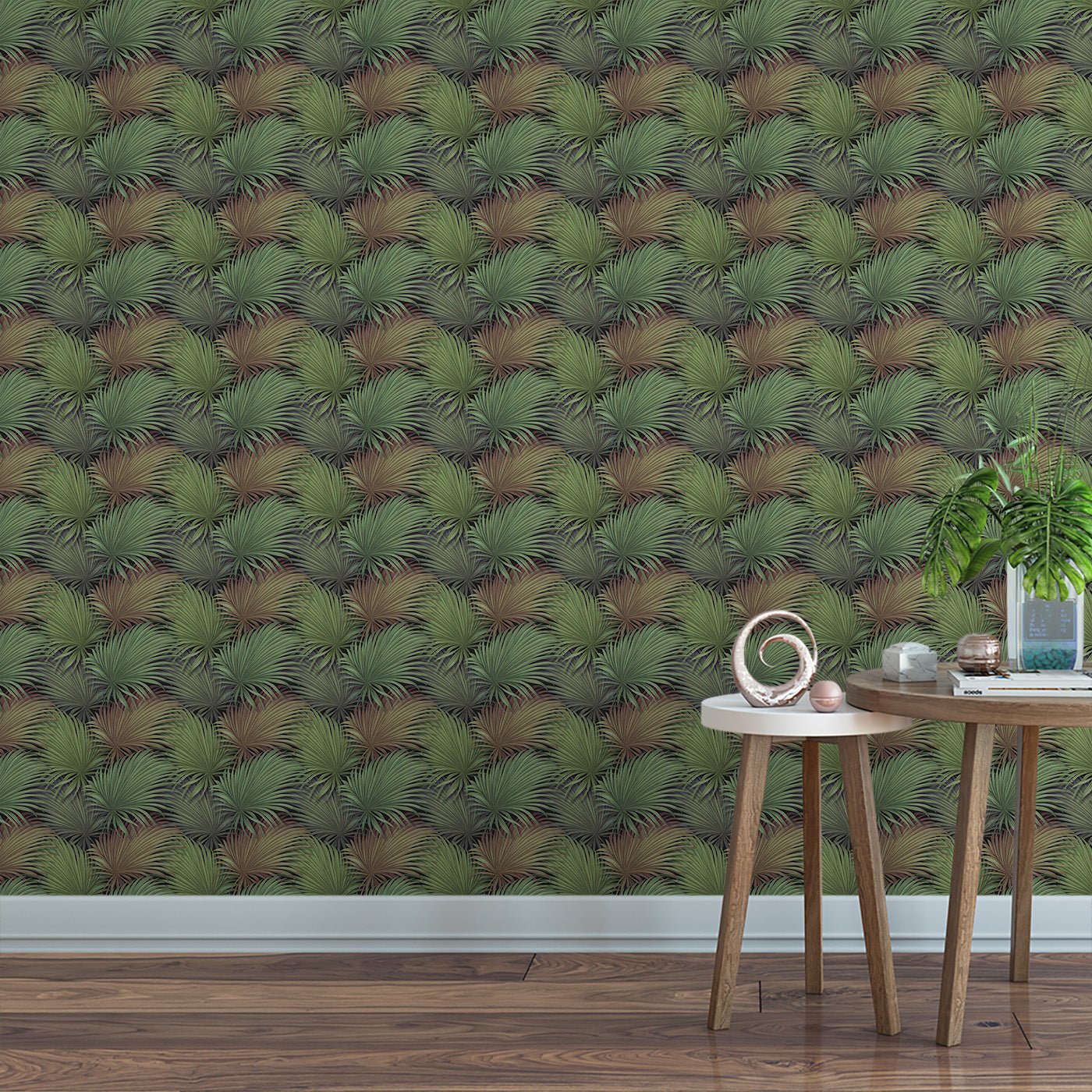 Floral & Leaves Wallpaper WAL1967-F