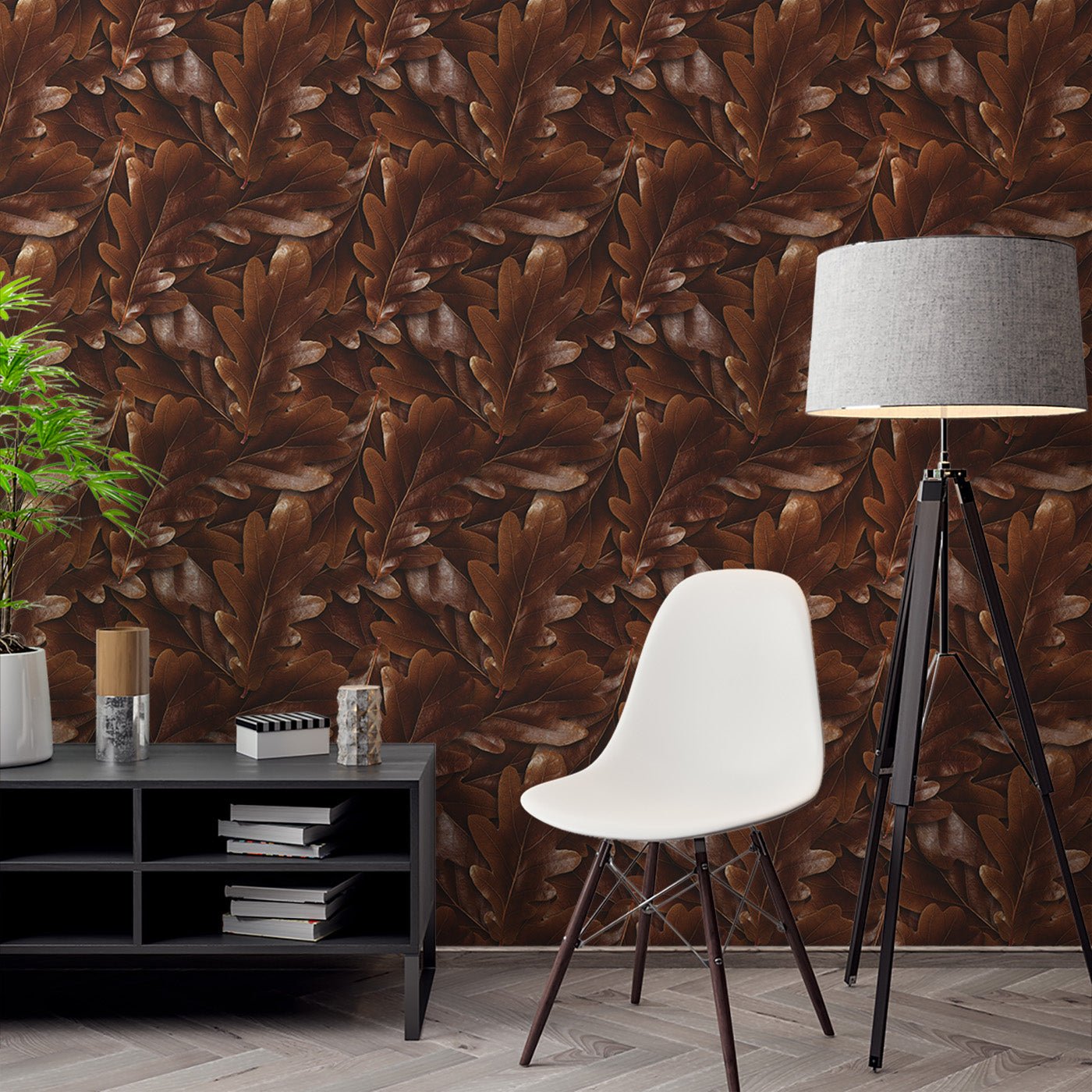 Floral & Leaves Wallpaper WAL1975-F